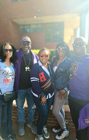 HU alum Tanya Burke and friends