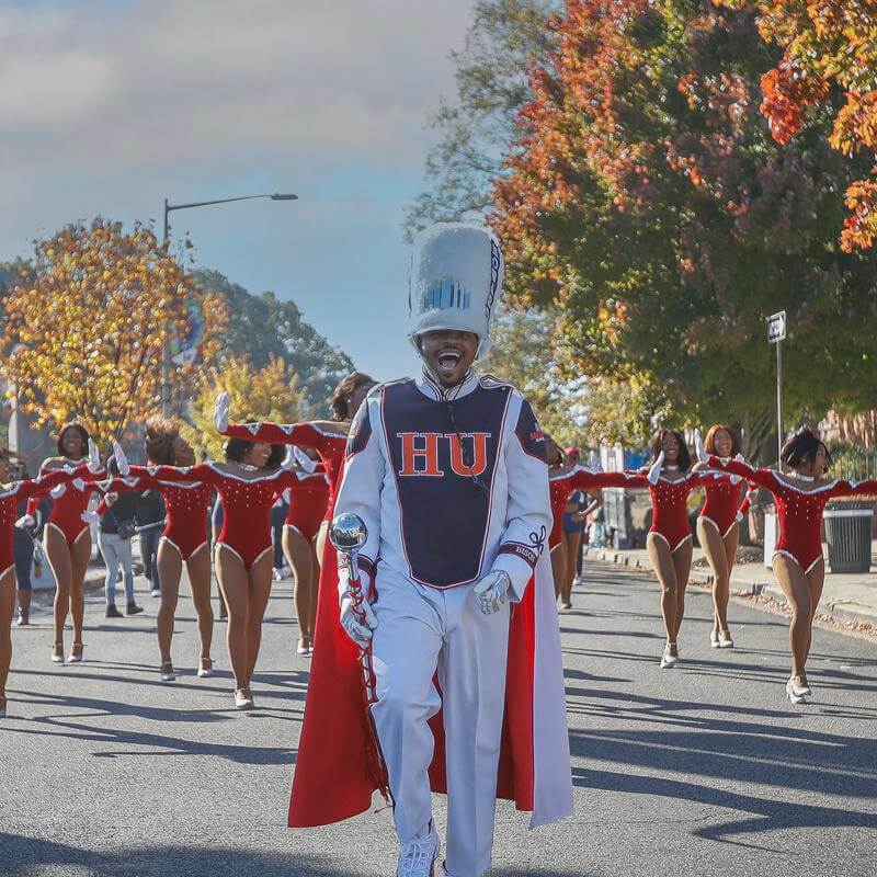 Howard drum major leading squad