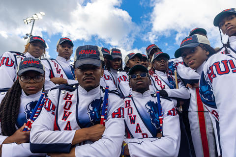 Band at football game