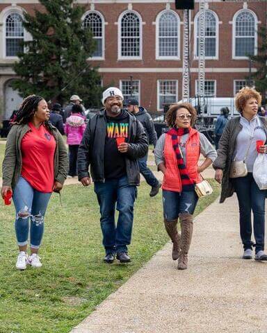 HU alumni walking