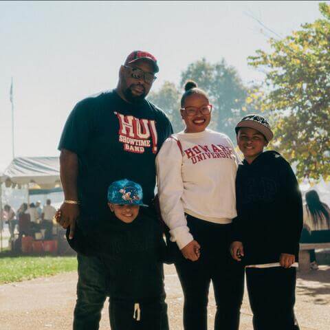 An HU family posing