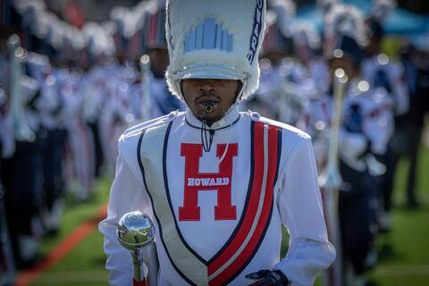 Drum Major doing his part