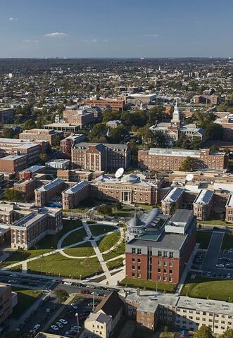 Aerial photo of Howard