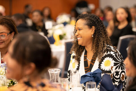 First Lady Simone Frederick at alumni jazz brunch