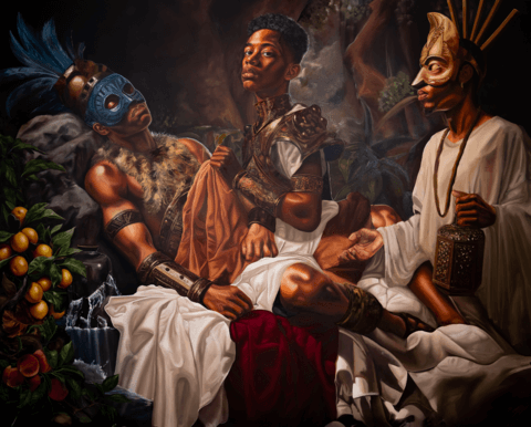 One of Jordan Toombs’ pantings