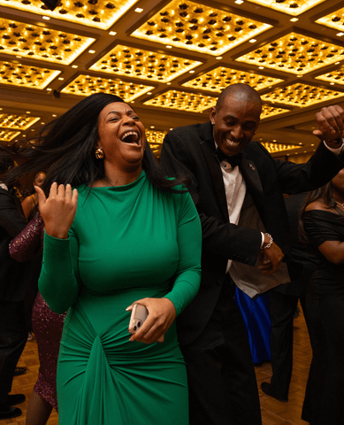 Two people dancing at Charter Day