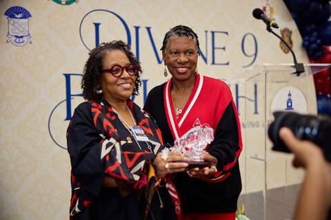 Two Deltas at the Divine Nine Brunch